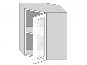 1.60.3у Шкаф настенный (h=720) угловой на 600мм со стекл. дверцей в Лабытнангах - labytnangi.magazin-mebel74.ru | фото