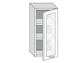 19.40.3 Шкаф настенный (h=913) на 400мм с 1-ой стекл. дверцей в Лабытнангах - labytnangi.magazin-mebel74.ru | фото