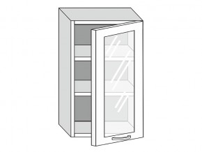 19.50.3 Шкаф настенный (h=913) на 500мм с 1-ой стекл. дверцей в Лабытнангах - labytnangi.magazin-mebel74.ru | фото