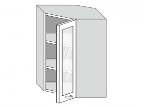 19.60.3у Шкаф настенный (h=913) угловой на 600мм со стекл. дверцей в Лабытнангах - labytnangi.magazin-mebel74.ru | фото