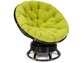 Кресло-качалка Papasan w 23/01 B с подушкой Antique brown, флок Олива в Лабытнангах - labytnangi.magazin-mebel74.ru | фото