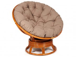 Кресло-качалка Papasan w 23/01 B с подушкой Cognac, экошерсть Коричневый в Лабытнангах - labytnangi.magazin-mebel74.ru | фото