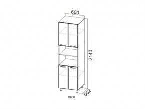 П600/2140 Пенал 600/2140 в Лабытнангах - labytnangi.magazin-mebel74.ru | фото