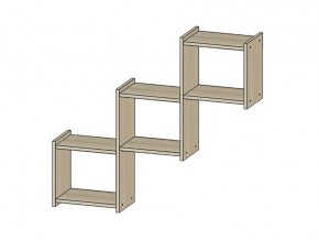 Полка Квадро ясень шимо светлый в Лабытнангах - labytnangi.magazin-mebel74.ru | фото