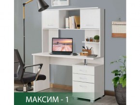 Стол компьютерный Максим-1 Ясень Анкор Светлый в Лабытнангах - labytnangi.magazin-mebel74.ru | фото